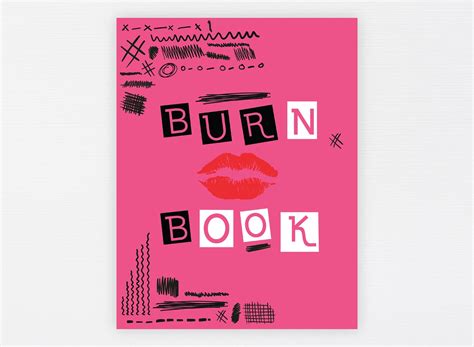 Burn Book Printable Mean Girls Inspired Bachelorette Party | Etsy