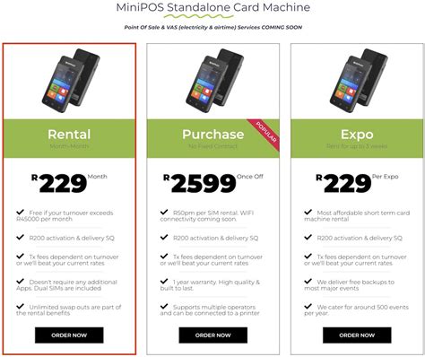 Rent a Card Machine South Africa: 3 Best Options Available