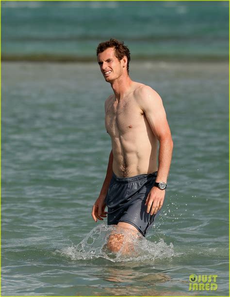 Photo: andy murray shirtless victory swim after sony open win 03 | Photo 2841153 | Just Jared ...