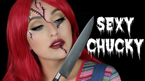 SEXY CHUCKY HALLOWEEN MAKEUP TUTORIAL | BEAUTYYBIRD - YouTube