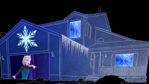 Frozen Christmas House Projection Mapping Video Customization - Digital Pressworks
