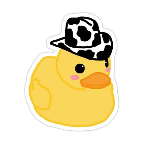 Cowboy Hat Rubber Duck Sticker