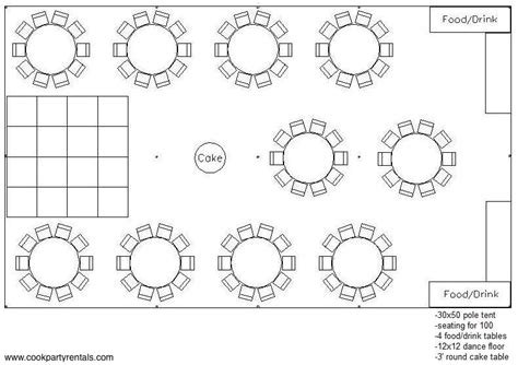 30 x 50 Tent Layout 4 & Seating | Wedding tent layout, Wedding ...