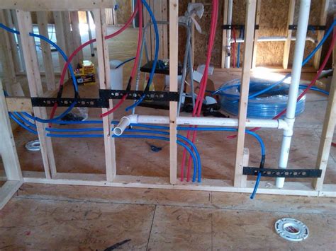 Plumbing Progress - PEX bathroom rough in started | Diy plumbing, Plumbing installation, Pex ...