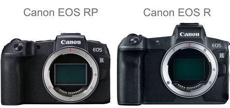 Canon EOS RP vs EOS R