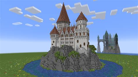 A Castle I Made Out of the New Calcite Block : Minecraft