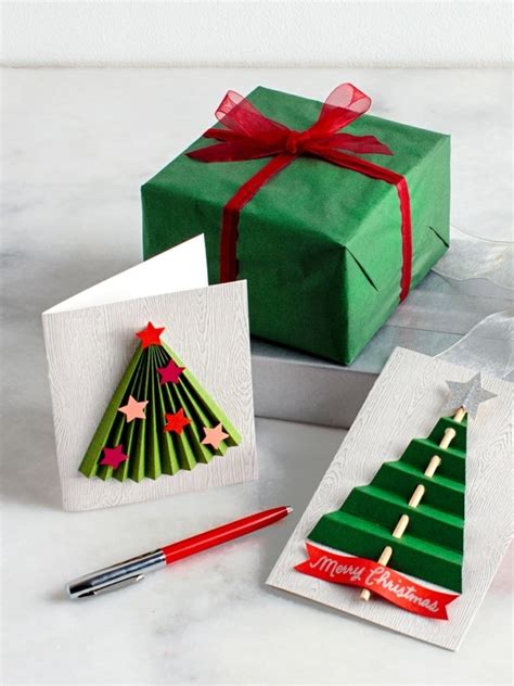 2 tarjetas de navidad hechas a mano