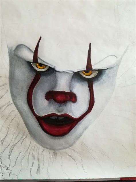 Pennywise (started to colore the drawing) | Art Amino