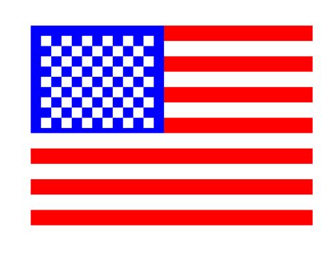 Usa flag pixel art