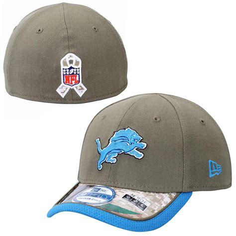 Detroit Lions New Era Gray/Digital Camo Salute to Service On-Field ...