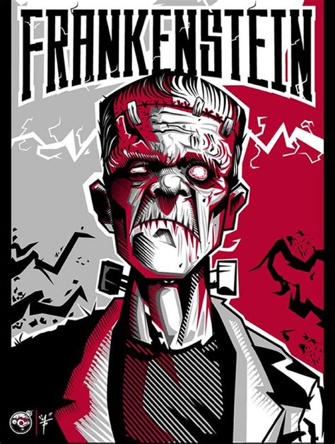 Frankenstein by Artist Don Motta. https://behance.net/gallery/Mes-del-Horror-Kanniz-Lab/11858657 ...