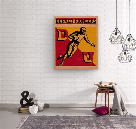 1941 denver pioneers football art - Row One Brand