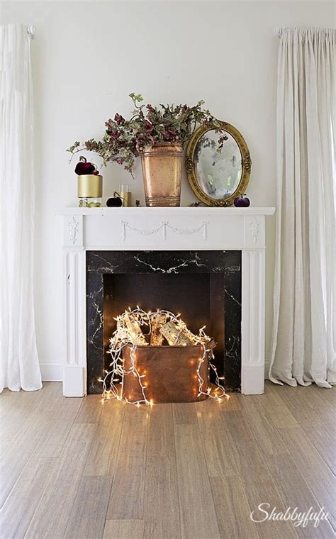 12 Gorgeous DIY Faux Fireplace Ideas - The Turquoise Home