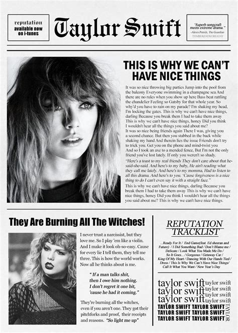 Reputation Are you ready for it? | Taylor swift | Taylor swift album ...