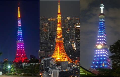 Tokyo Tower in Japan Illumination lights