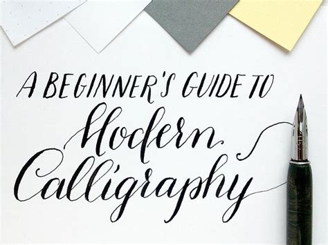 A Beginner’s Guide to Modern Calligraphy | Julia Bausenhardt ...