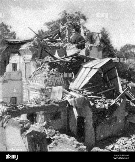 Aftermath of the Bihar and Nepal Earthquake 1934 Stock Photo - Alamy