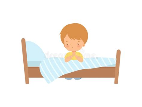 Kid Praying Bed Stock Illustrations – 31 Kid Praying Bed Stock ...