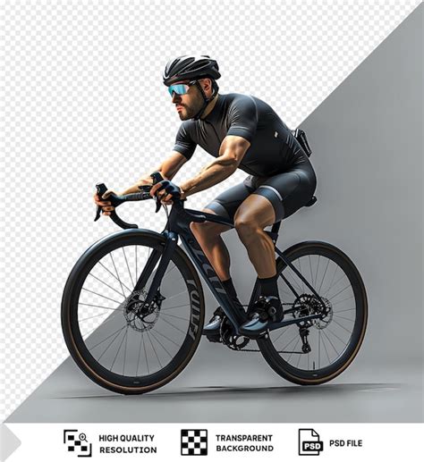 Premium PSD | Male athlete riding his bicycle during the outdoor ...