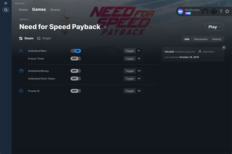 Need for Speed Payback Cheats and Trainer for Origin - Trainers - WeMod ...