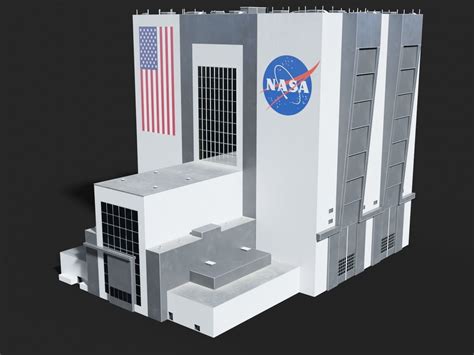 3D model NASA Vehicle Assembly Building VR / AR / low-poly | CGTrader