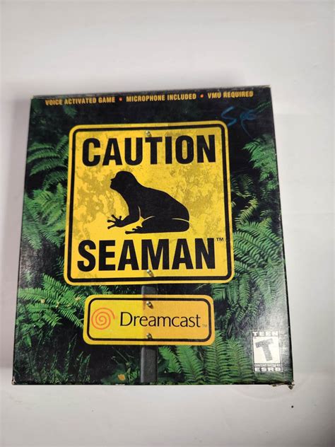 Very Rare Caution Seaman Sega Dreamcast Video Game Complete W/microphone & VMU - Etsy