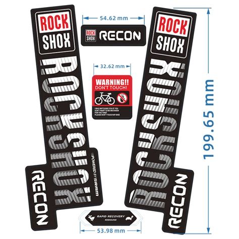 2019 Rockshox RECON Fork Sticker Mountain Bike Bicycle Rock Shox ...