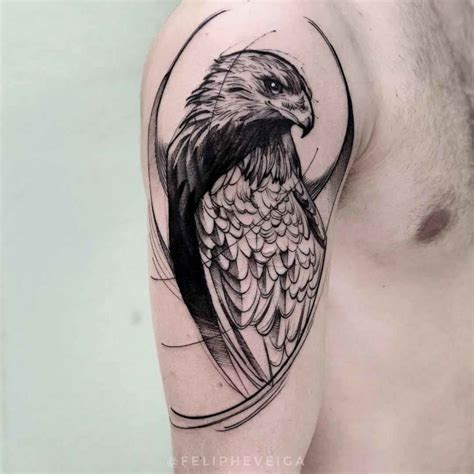 Hawk Tattoo on Shoulder | Best Tattoo Ideas Gallery