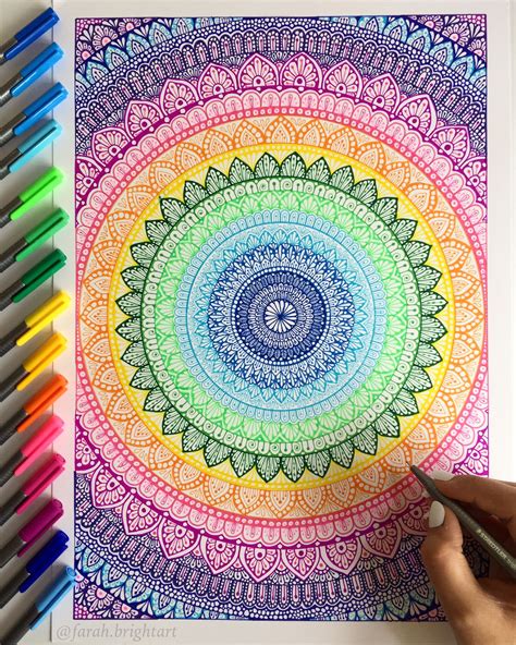 Mandala Easy Colorful Doodle Art Designs