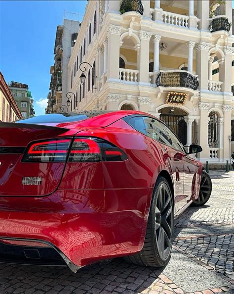 Tesla Model S in Ultra Red color | Tesla model s, Tesla, Tesla model x