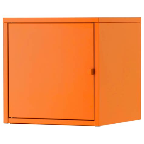 LIXHULT Cabinet - metal, orange 13 3/4x13 3/4 " | Display cabinets ikea ...