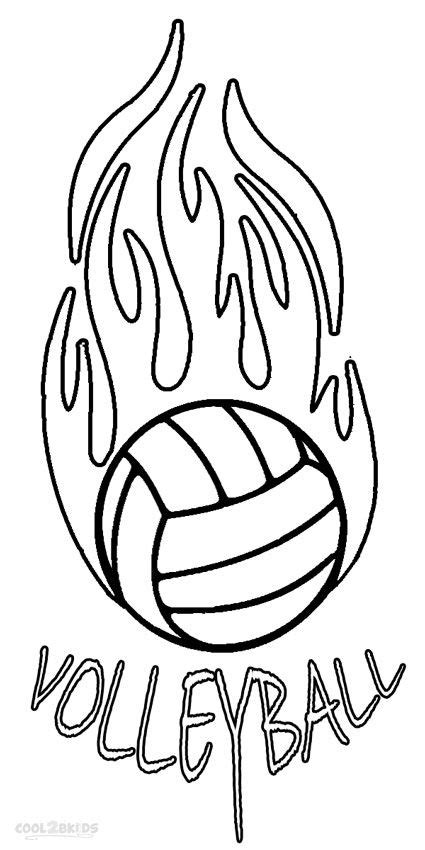 Volleyball Coloring Pages for Kids