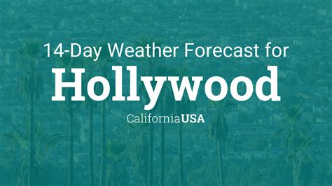 Hollywood, California, USA 14 day weather forecast