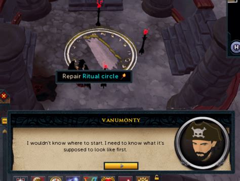 Anyone know how I can fix the ritual circle to complete the mystery? : r/runescape