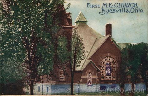 First M.E. Church Byesville, OH Postcard