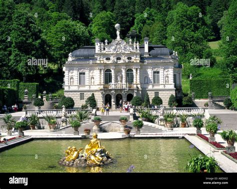 Linderhof castle, Bavaria, Germany Stock Photo - Alamy