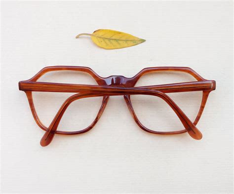 Vintage Italian eyeglasses Sunglasses frame / Geometric