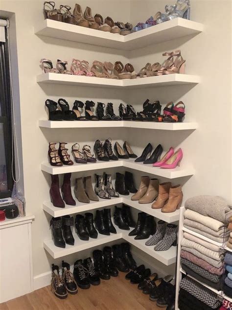 Pin by Nikki Marcott on HOME | Shoe shelf in closet, Closet shoe storage, Closet decor