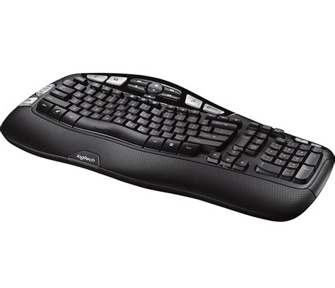 Logitech K350 Wireless Keyboard with Wave-Shape Frame & Palm-Rest for ...