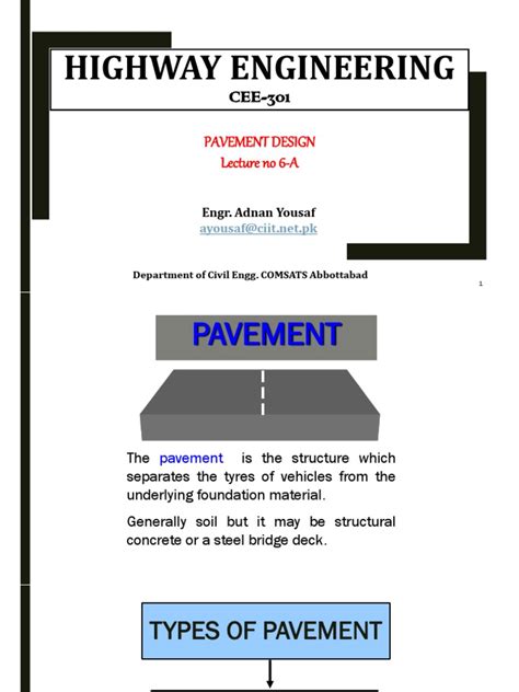 Lecture 6a Pavement Design | PDF | Road Surface | Concrete