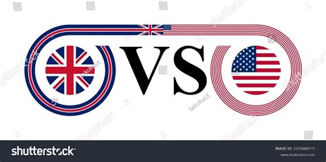 Concept United Kingdom Vs United States Stock Vector (Royalty Free ...