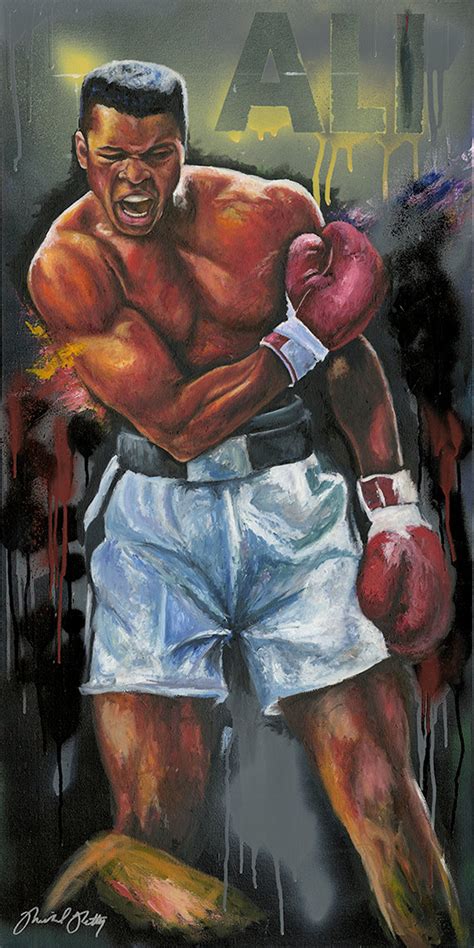 Muhammad Ali Art Print. Artist Reproduction on Canvas Giclee - Etsy