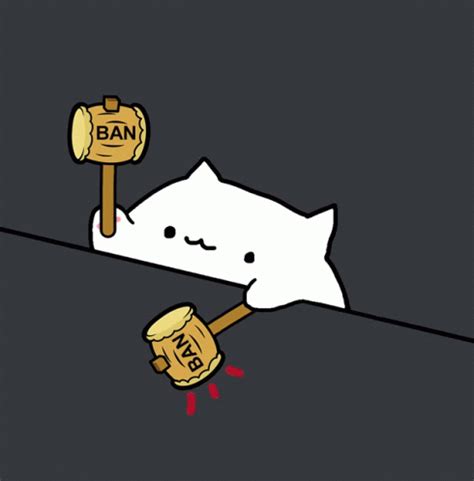 Bongocat Banhammer GIF - Bongocat Banhammer Ban - Discover & Share GIFs