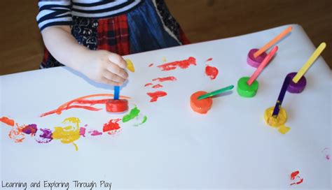 Learning and Exploring Through Play: Ice Painting fun for kids