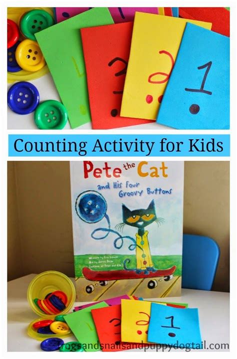 Pete The Cat and His Four Groovy Buttons - Counting Activity