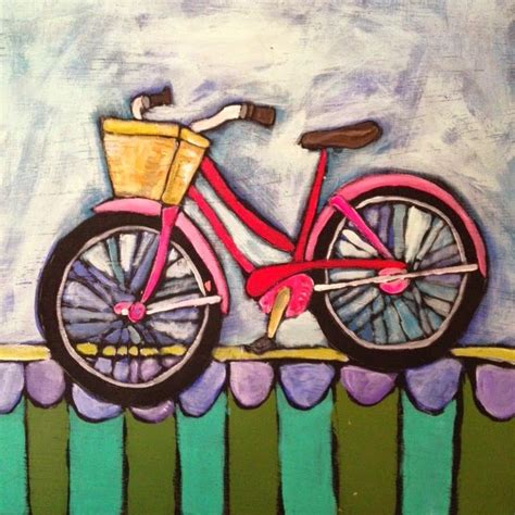 Bike Paintings | Painting, Canvas painting diy, Bicycle art