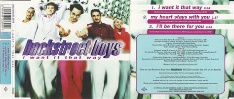 CD Cover (Backstreet Boys I Want It That Way) | boys, cdcover, heimkino, it, surround, that ...