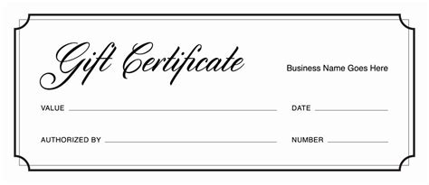 Free Gift Certificate Template Printable Unique Gift Certificate ...