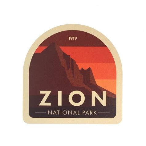 Zion National Park Sticker | National parks, Zion national park, Adventure logo