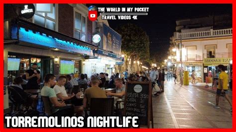 Torremolinos NIGHTLIFE | OLD TOWN | MALAGA, Costa del Sol, Spain 4k